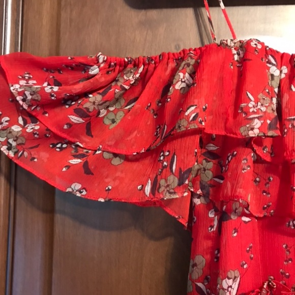 zara floral print maxi dress - Picture 6 of 6